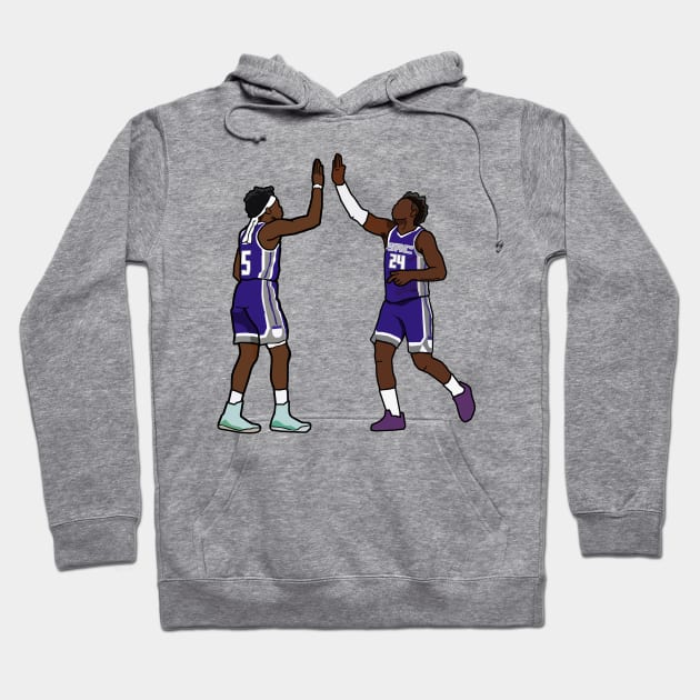 Deaaron Fox x Buddy Hield Sacramento Kings Hoodie by xavierjfong